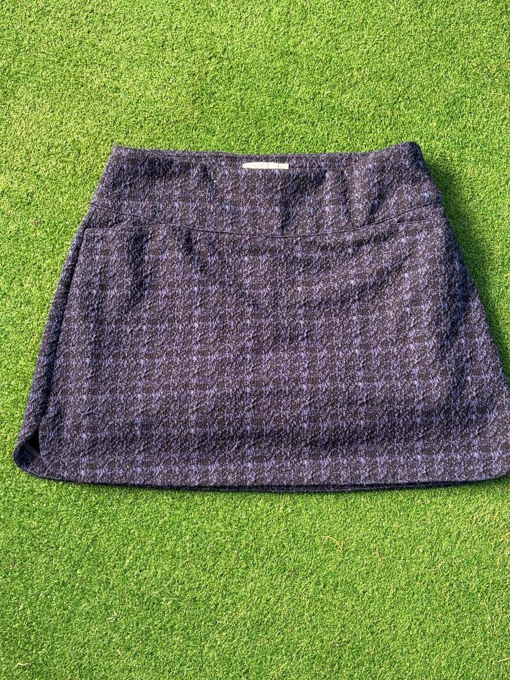 Lady Hagen Women's Boucle Golf Skort Navy Blue Houndstooth
